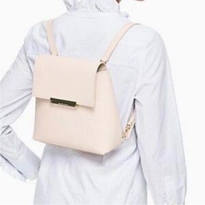 NWT- Kate Spade Make it Mine Maddie Backpack bag tote w/ extra flap beige pink